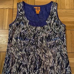 NWOT Tory Burch gorgeous metallic silk tank